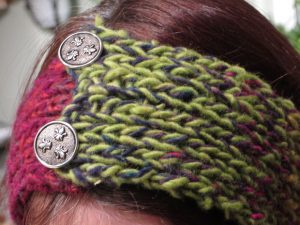Knitted Headband Pattern with Button Closure