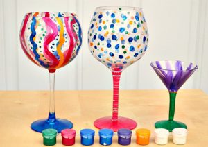 Painted Wine Glasses Tutorial