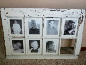 Window Pane Picture Frame Idea