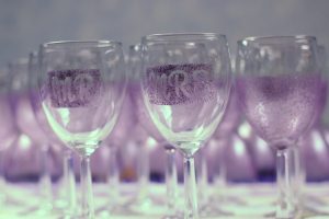 Wine Glass Painting Design