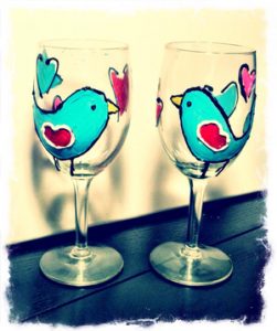 Wine Glasses Painting Party