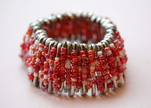 Beaded Safety Pin Bracelet Tutorial