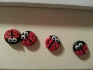 Bottle Cap Fridge Magnets