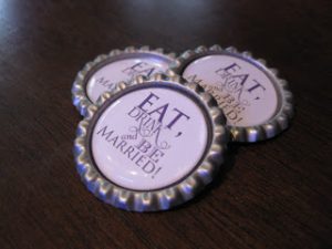 Bottle Cap Magnet Save the Dates