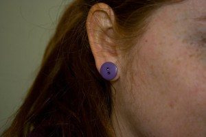 Button Plug Earrings