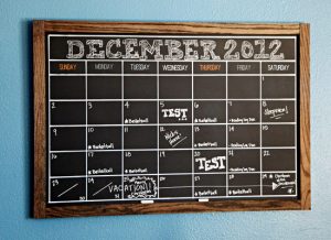 Chalkboard Calendar