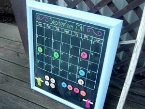 Chalkboard Calendar Design
