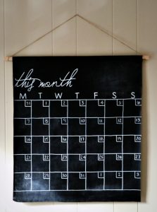 Chalkboard Calendar