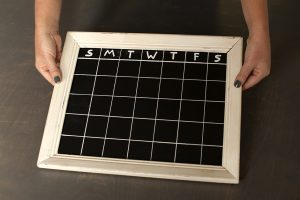 Chalkboard Dry Erase Calendar