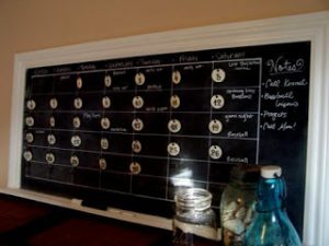 Chalkboard Family Calendar