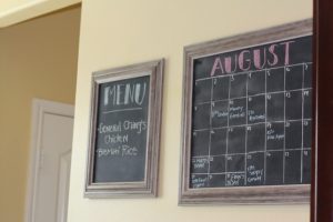 Chalkboard Paint Calendar