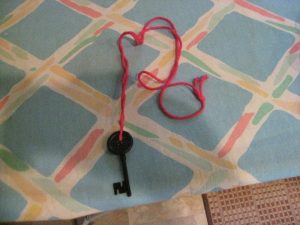 Coraline Button Key Necklace