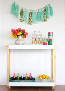 Corner Bar Cart