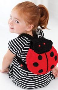 Crochet Ladybug Backpack