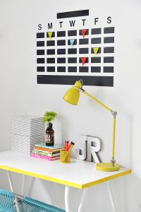 DIY Chalkboard Wall Calendar