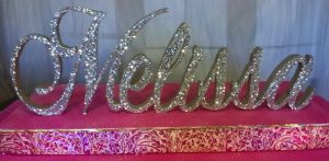 Glitter Styrofoam Letters