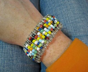 Homemade Safety Pin Bracelet