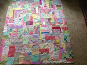 Jelly Roll Quilt Log Cabin