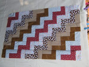 Jelly Roll Zig Zag Quilt Pattern