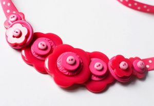 Layered Button Necklace