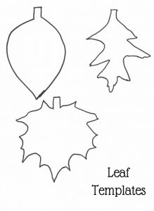 Leaf Garland Template