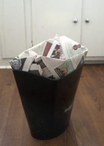 Newspaper Trash Bag