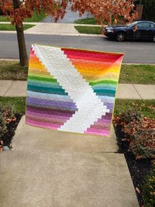 Rainbow Jelly Roll Quilt