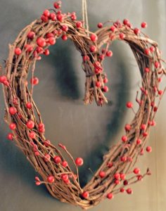 Red Berry Heart Wreath