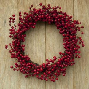 Red Berry Wreath for Front Door