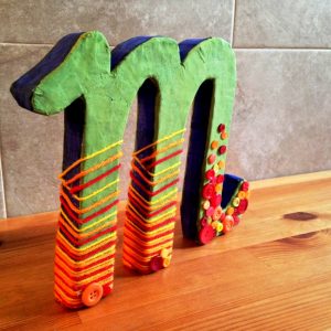 Styrofoam Letter for Craft