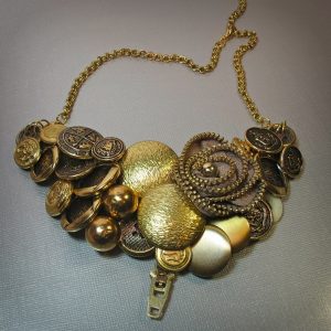 Vintage Button Necklace