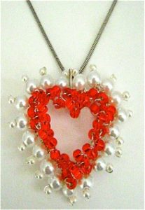 Wire Wrapped Heart Pendant