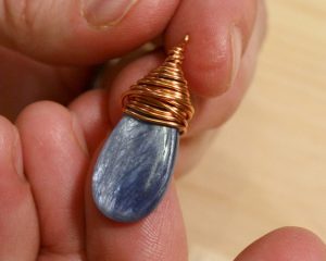 Wire Wrapped Teardrop Pendant