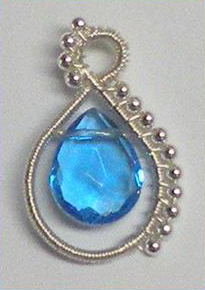 Wire Wrapping Briolette Pendant