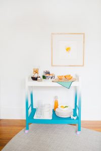 Wood Bar Cart