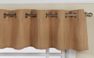 Burlap Grommet Valance