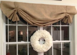 Burlap Valance