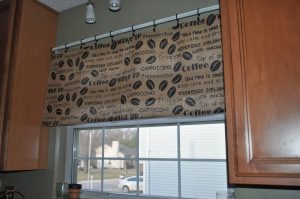 Burlap Valance Idea