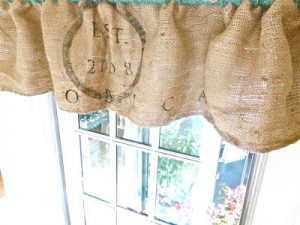 Burlap Valance