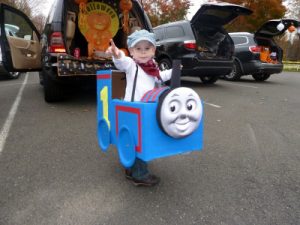 Cardboard Train Costume
