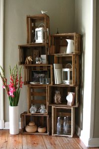 Corner Crate Shelves