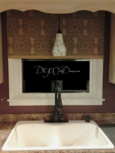 DIY Burlap Valance