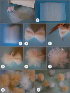 How to Make Tulle Pom Poms