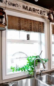 No Sew Burlap Valance