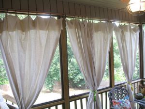 No-Sew Patio Curtains