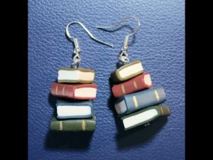 Polymer Clay Book Earrings