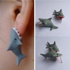 Polymer Clay Shark Earrings