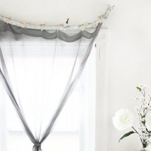 DIY Tree Branch Curtain Rod