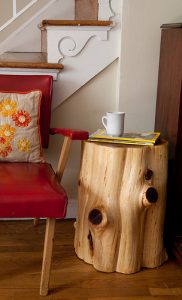 Tree Stump Side Table DIY