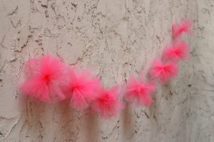 Tulle Pom Pom Garland